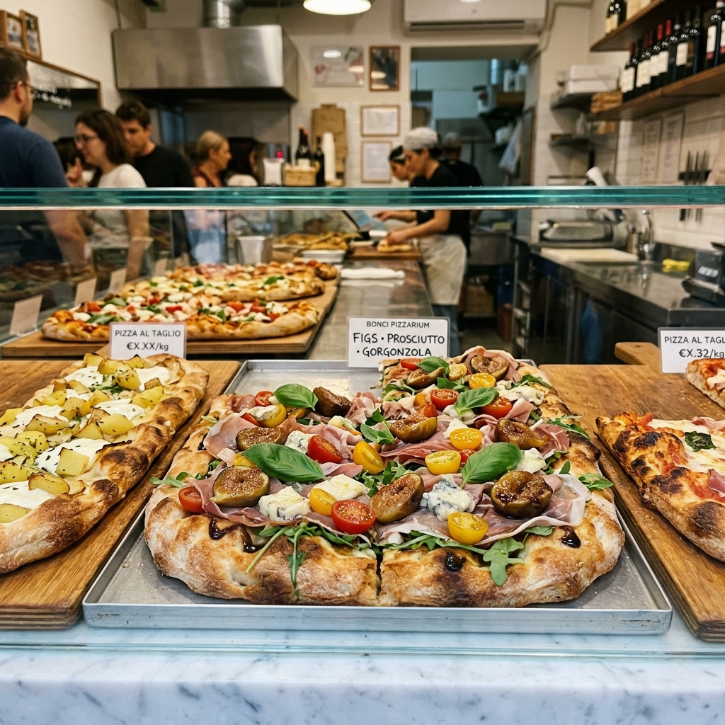 Bonci Pizzarium: La revolución artística y gourmet de la pizza al taglio romana