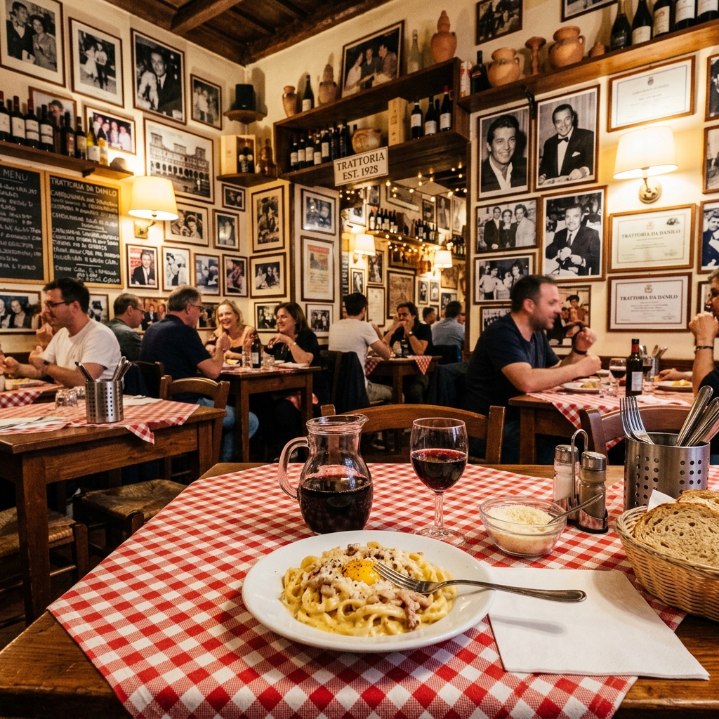 Trattoria Da Danilo: Autenticidad romana de barrio y una Carbonara que roza la leyenda