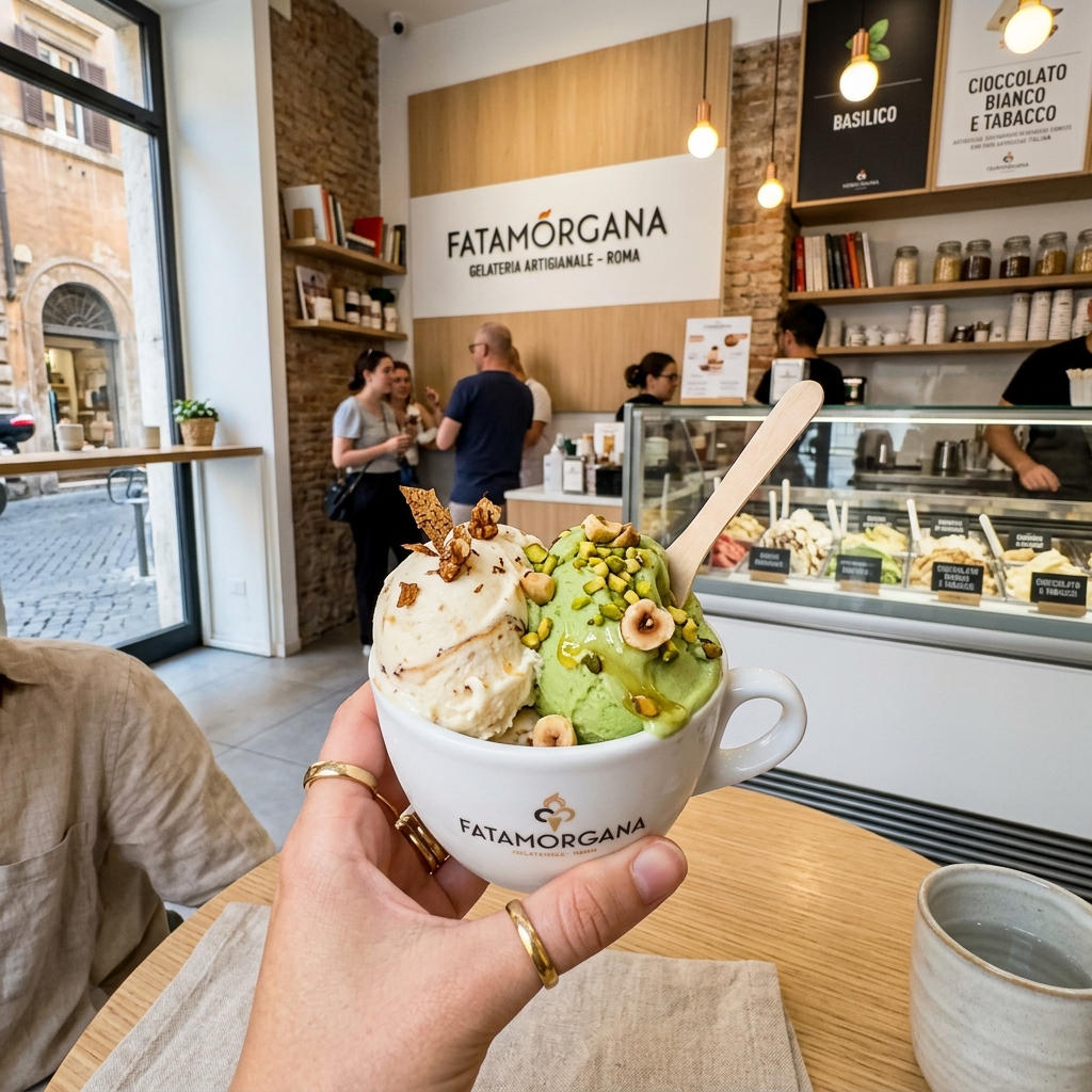 Fatamorgana: La revolución vanguardista y sin gluten del helado gourmet en Roma