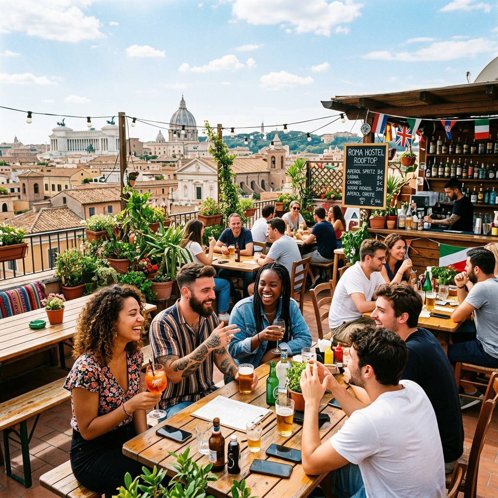 Alessandro Palace & Bar: Tradición mochilera, terraza en la azotea y karaoke social