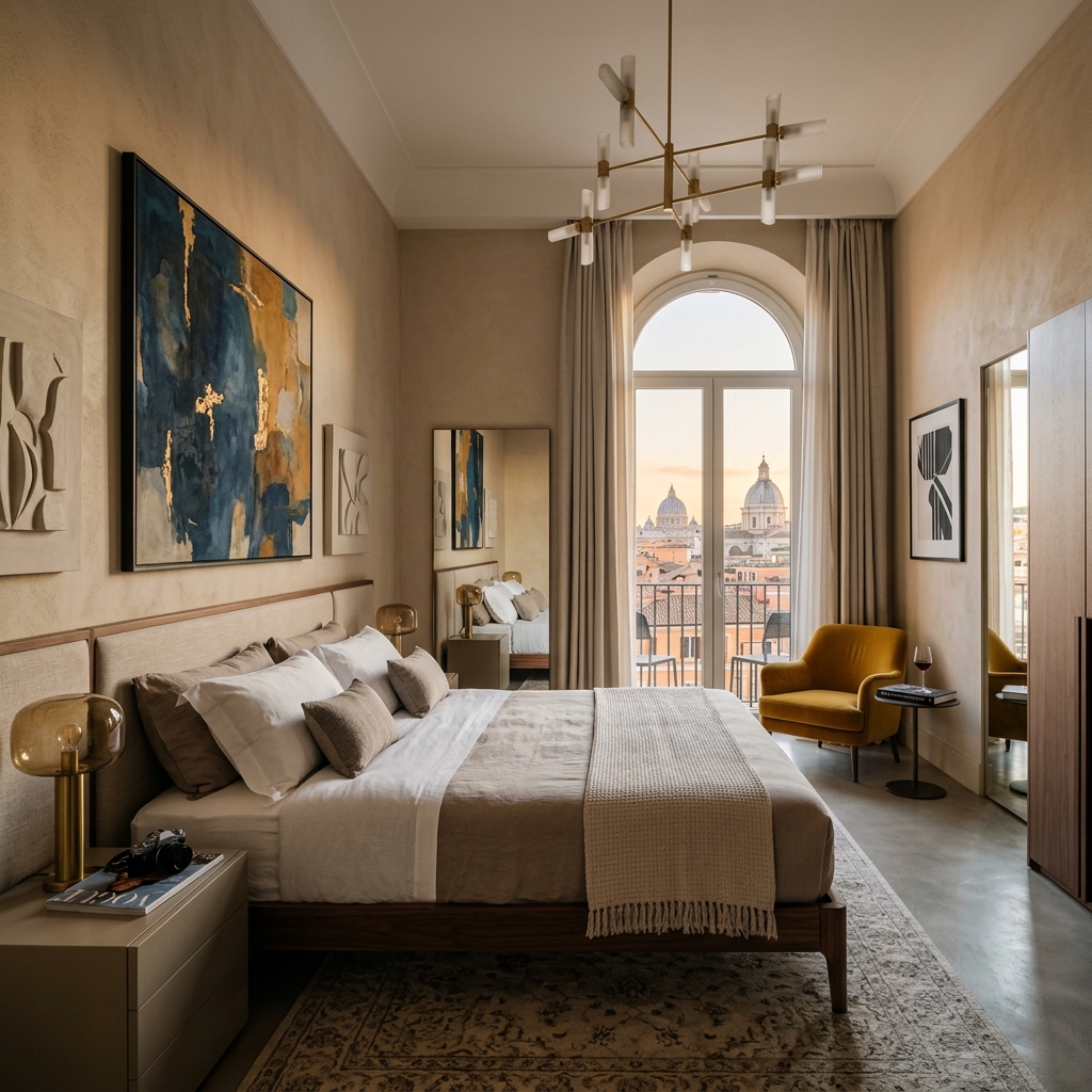 Elizabeth Unique Hotel: El lujo contemporáneo y el arte de autor en Piazza del Popolo