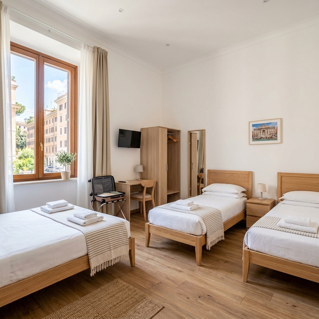 Hotel Iris: Tranquilidad residencial y confort económico junto a Villa Torlonia