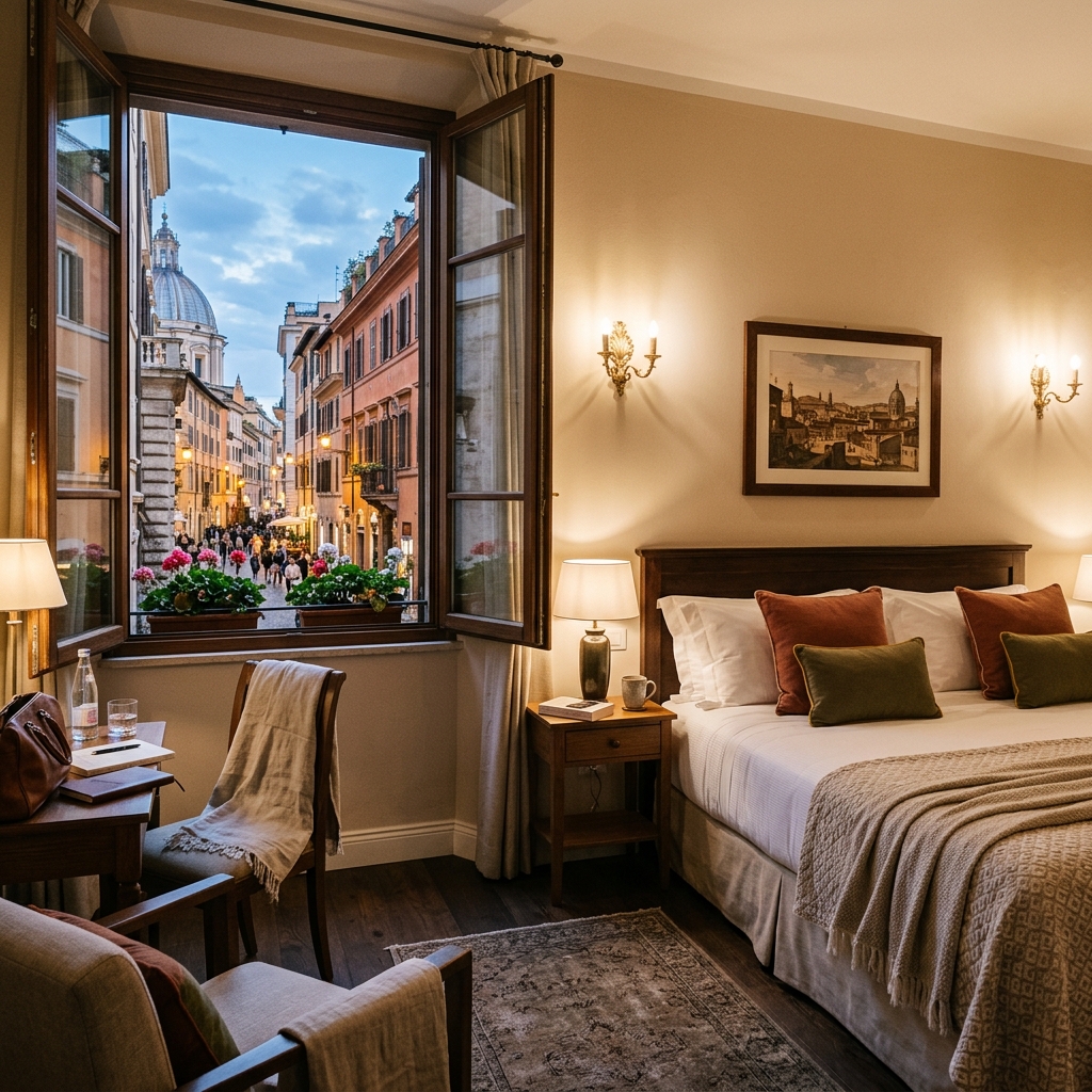 Hotel Smeraldo: El encanto contemporáneo y su terraza azotea junto al Campo de' Fiori