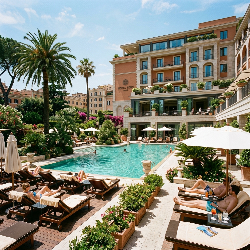 Villa Agrippina Gran Meliá: El resort urbano de lujo con jardines y piscina junto al Vaticano