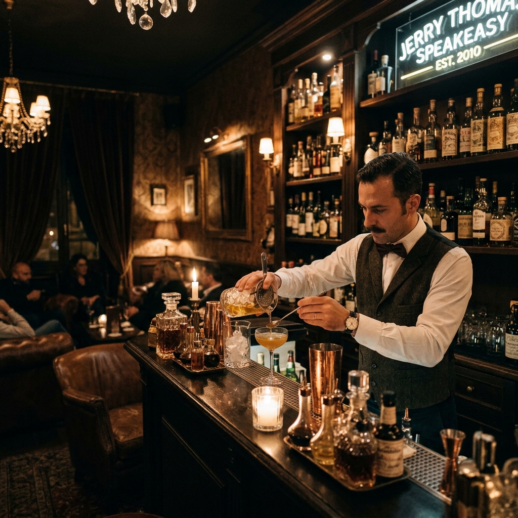 Jerry Thomas Speakeasy: El templo clandestino de la coctelería en Roma