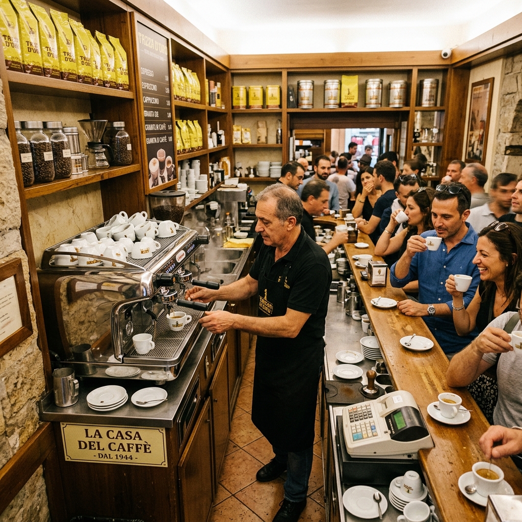 La Casa del Caffè Tazza d'Oro: El templo del grano tostado junto al Panteón